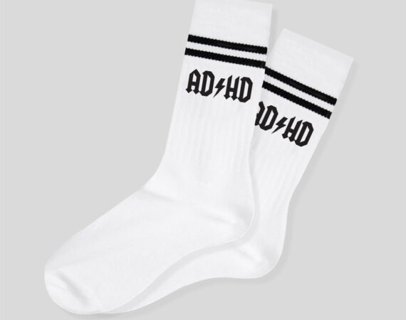 Ponožky ADHD bílé